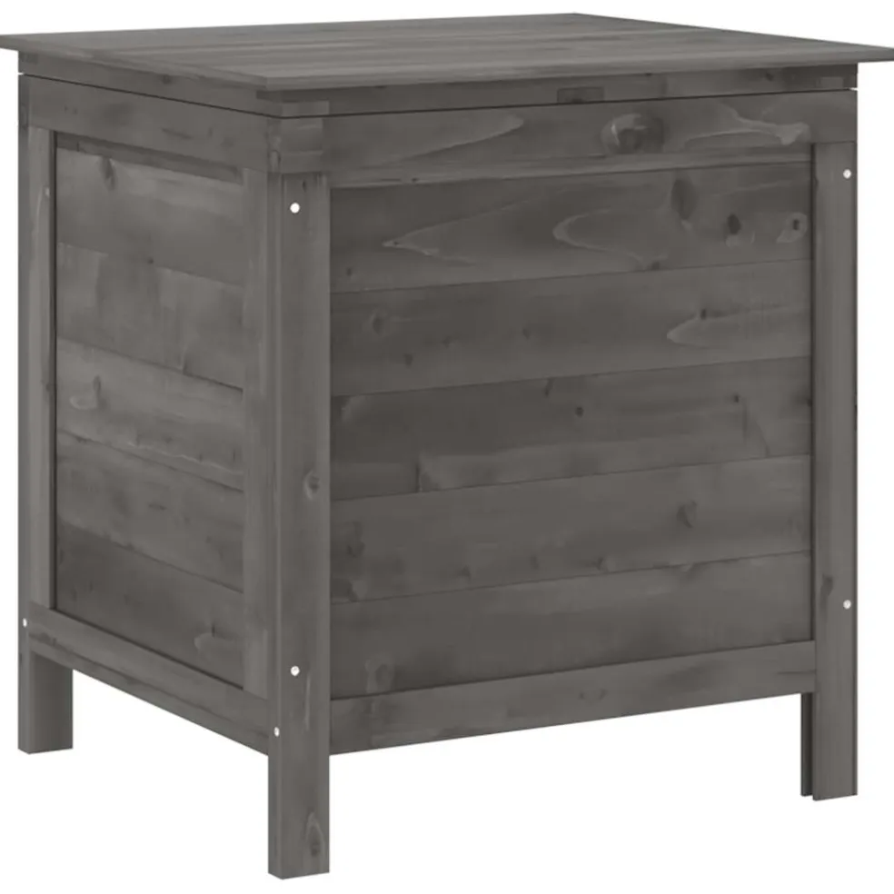 vidaXL Tuinbox 50x49x56,5 cm massief vurenhout antracietkleurig