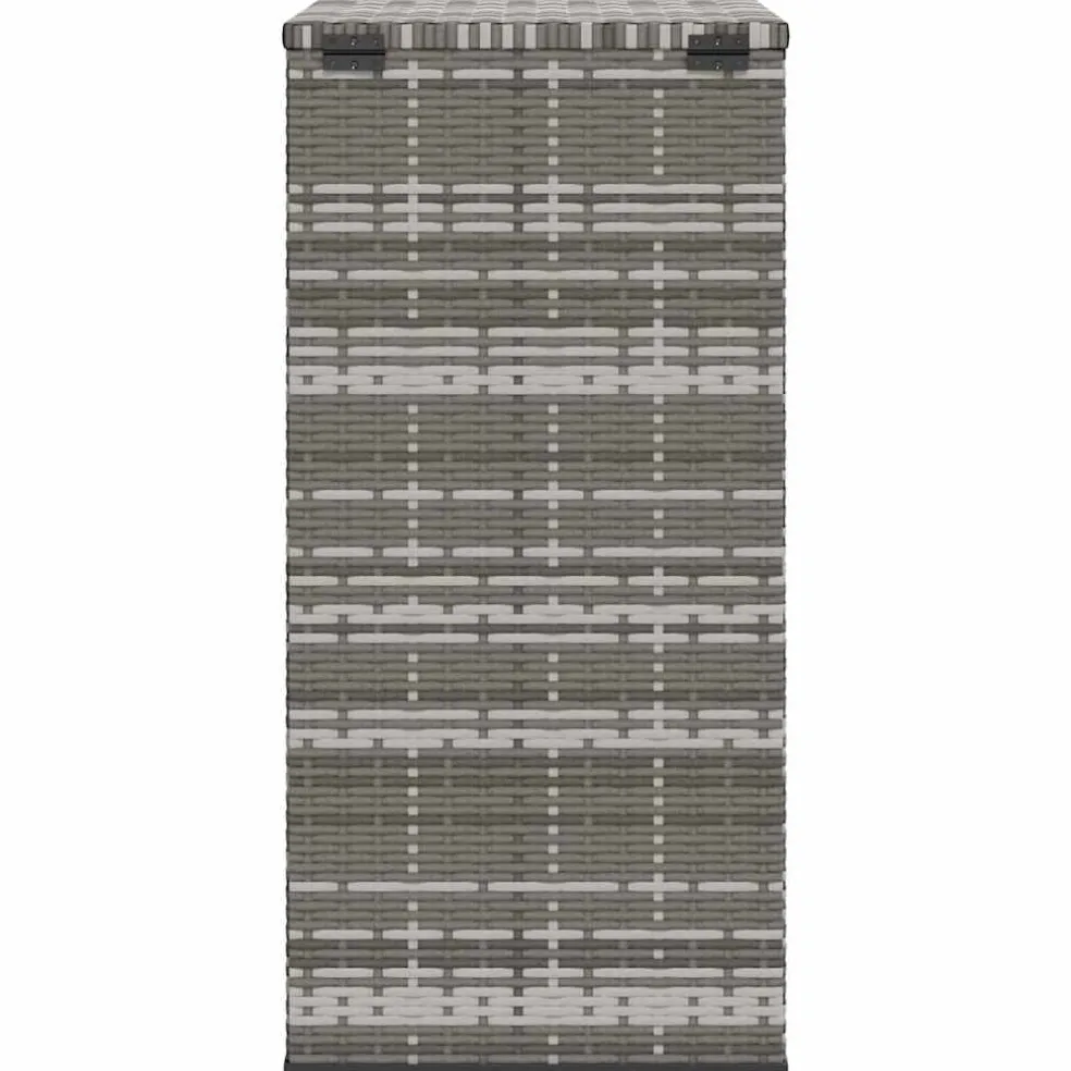 vidaXL Tuinbox 100x49x103,5 cm polyetheen rattan grijs