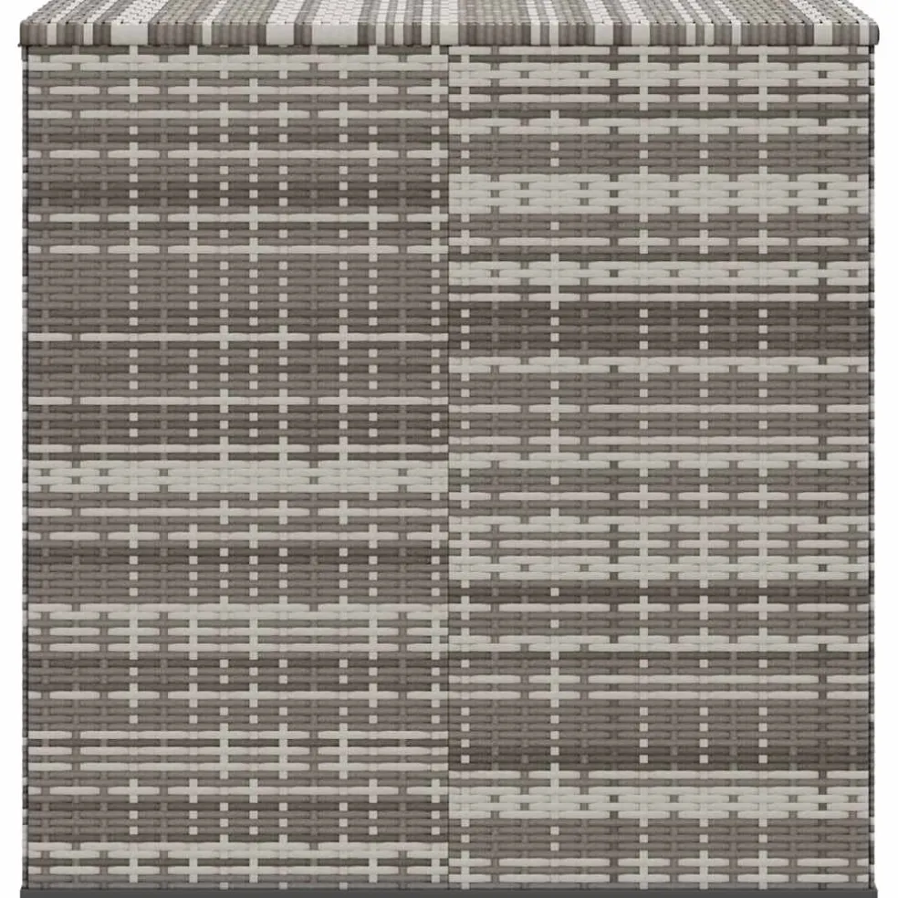 vidaXL Tuinbox 100x49x103,5 cm polyetheen rattan grijs