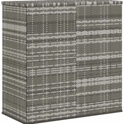 vidaXL Tuinbox 100x49x103,5 cm polyetheen rattan grijs