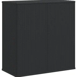 vidaXL Tuinbox 100x49x103,5 cm polyetheen rattan zwart