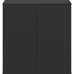 vidaXL Tuinbox 100x49x103,5 cm polyetheen rattan zwart