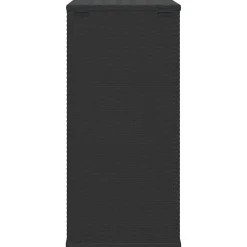 vidaXL Tuinbox 100x49x103,5 cm polyetheen rattan zwart