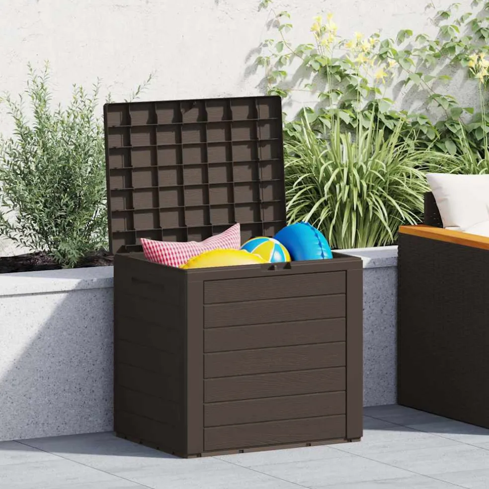 vidaXL Tuinbox 58,5x46x55 cm polypropeen bruin