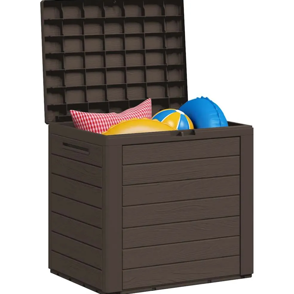 vidaXL Tuinbox 58,5x46x55 cm polypropeen bruin