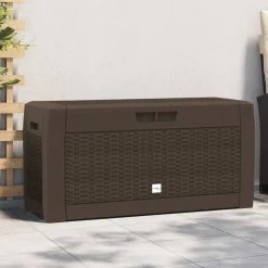 vidaXL Tuinbox 119x48x60 cm polypropeen bruin