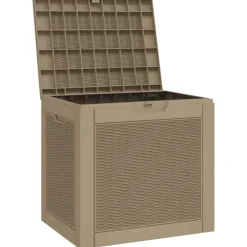 vidaXL Tuinbox 55,5x43x53 cm polypropeen lichtbruin
