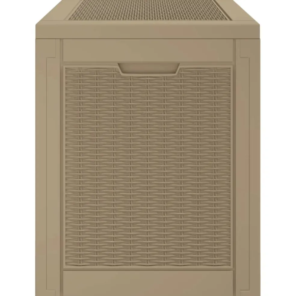 vidaXL Tuinbox 55,5x43x53 cm polypropeen lichtbruin