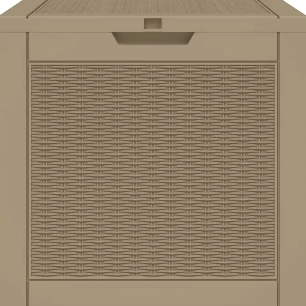 vidaXL Tuinbox 55,5x43x53 cm polypropeen lichtbruin
