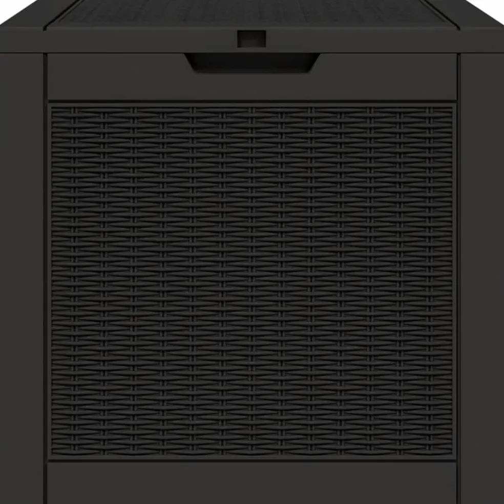 vidaXL Tuinbox 55,5x43x53 cm polypropeen zwart