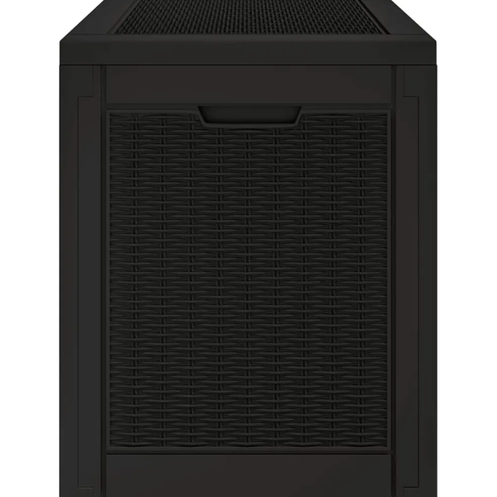 vidaXL Tuinbox 55,5x43x53 cm polypropeen zwart