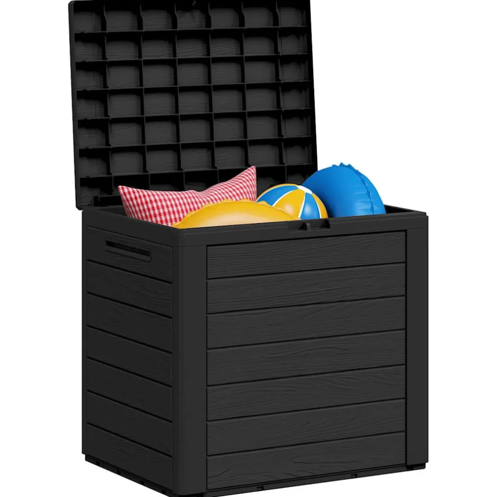 vidaXL Tuinbox 58,5x46x55 cm polypropeen antracietkleurig