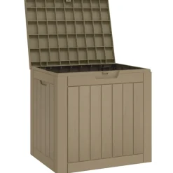 vidaXL Tuinbox 55,5x43x53 cm polypropeen grijs