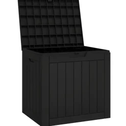 vidaXL Tuinbox 55,5x43x53 cm polypropeen zwart