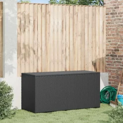 vidaXL Tuinbox 120x50x60 cm poly rattan zwart