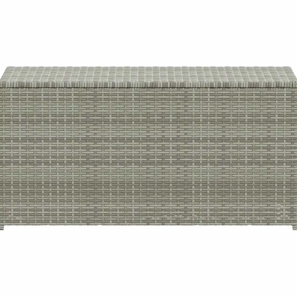 vidaXL Tuinbox 100x50x50 cm poly rattan grijs