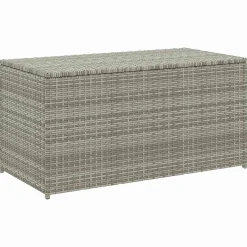 vidaXL Tuinbox 100x50x50 cm poly rattan grijs