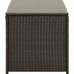 vidaXL Tuinbox 100x50x50 cm poly rattan bruin