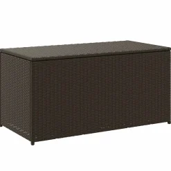 vidaXL Tuinbox 100x50x50 cm poly rattan bruin