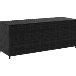 vidaXL Tuinbox 150x50x60 cm poly rattan zwart