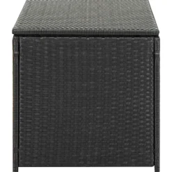 vidaXL Tuinbox 100x50x50 cm poly rattan zwart