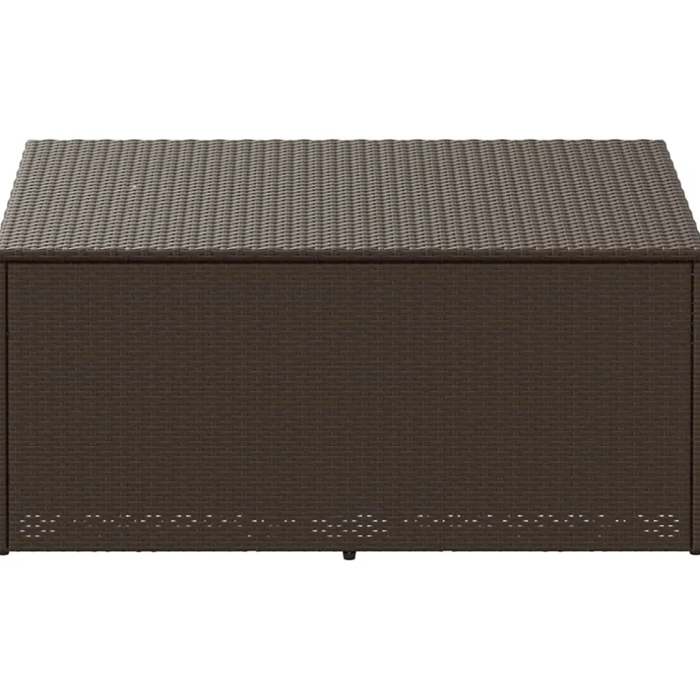 vidaXL Tuinbox 110x50x58 cm poly rattan lichtgrijs