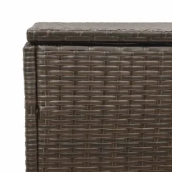 vidaXL Tuinbox 110x50x58 cm poly rattan lichtgrijs