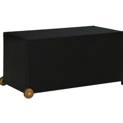 vidaXL Tuinbox 120x65x61 cm poly rattan zwart