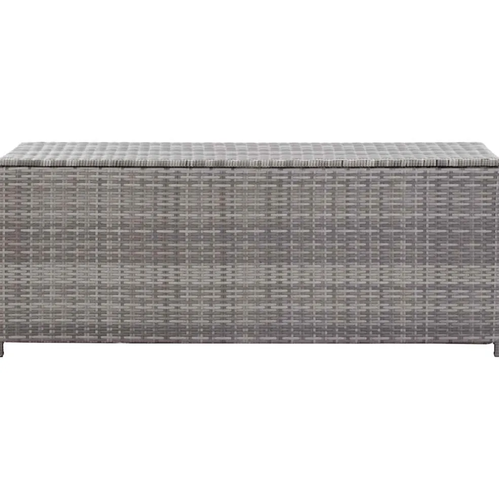 vidaXL Tuinbox 150x50x60 cm poly rattan grijs