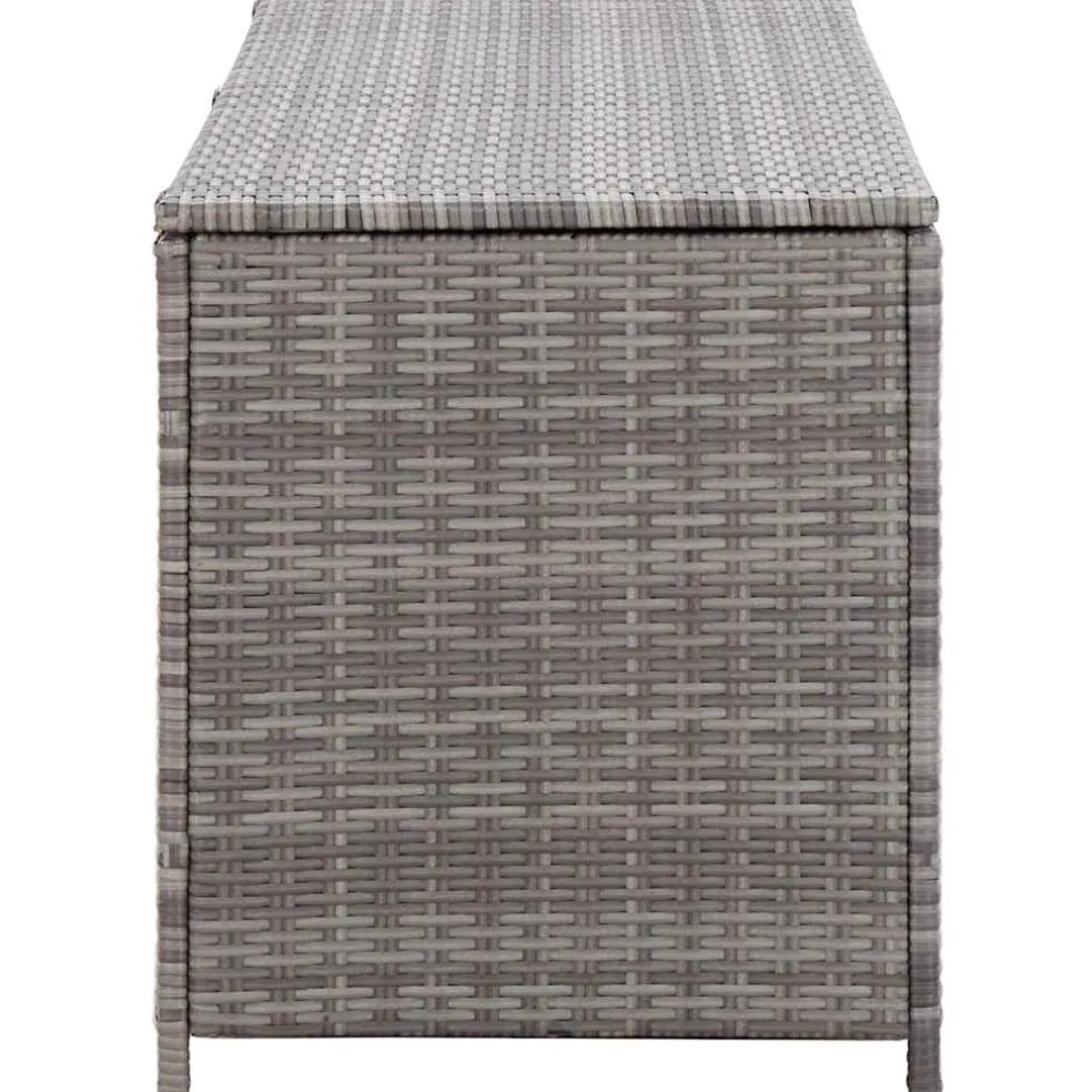vidaXL Tuinbox 150x50x60 cm poly rattan grijs