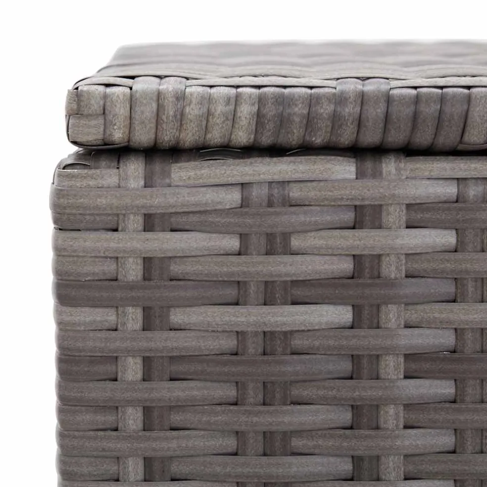 vidaXL Tuinbox 150x50x60 cm poly rattan grijs