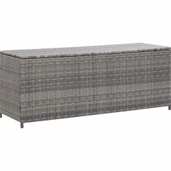 vidaXL Tuinbox 150x50x60 cm poly rattan grijs