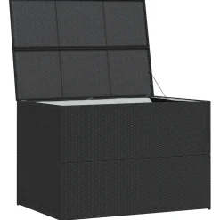 vidaXL Tuinbox 150x100x100 cm poly rattan zwart