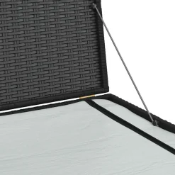 vidaXL Tuinbox 150x100x100 cm poly rattan zwart