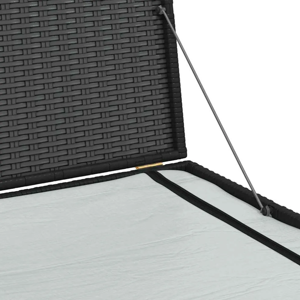 vidaXL Tuinbox 150x100x100 cm poly rattan zwart