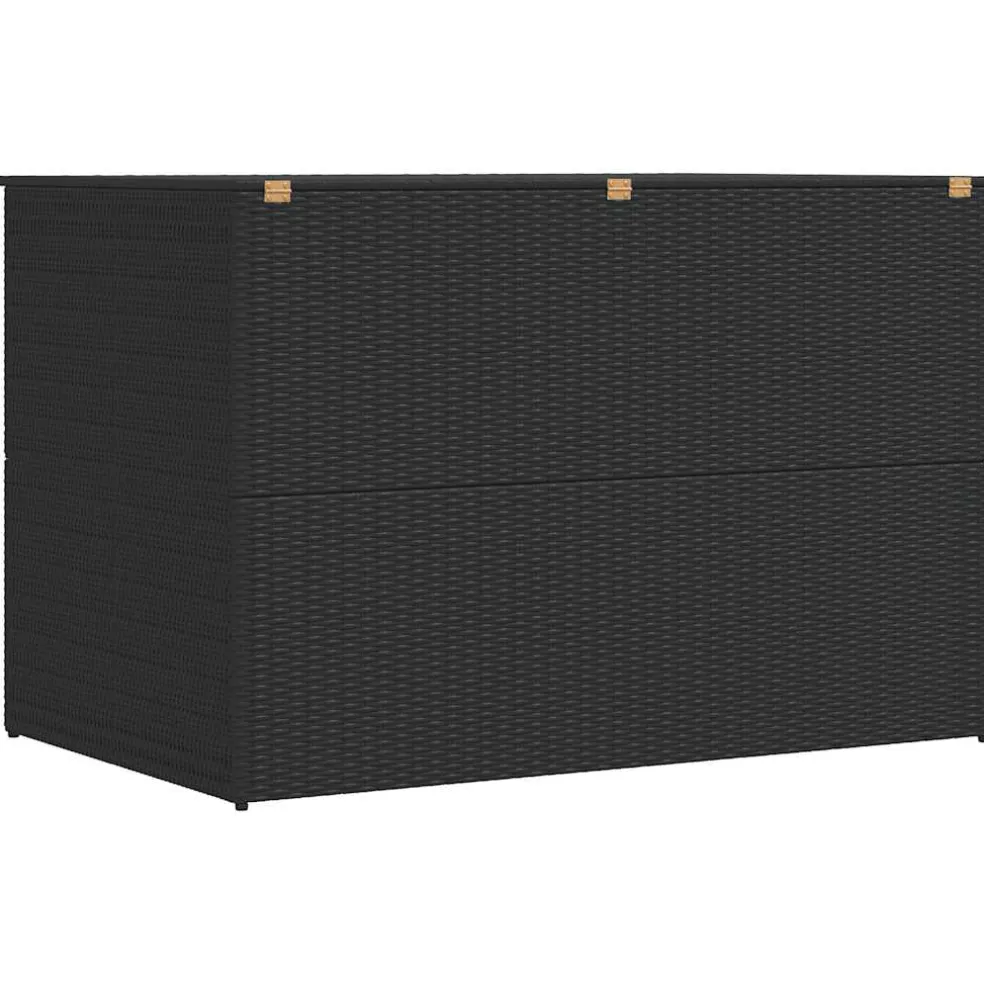 vidaXL Tuinbox 150x100x100 cm poly rattan zwart