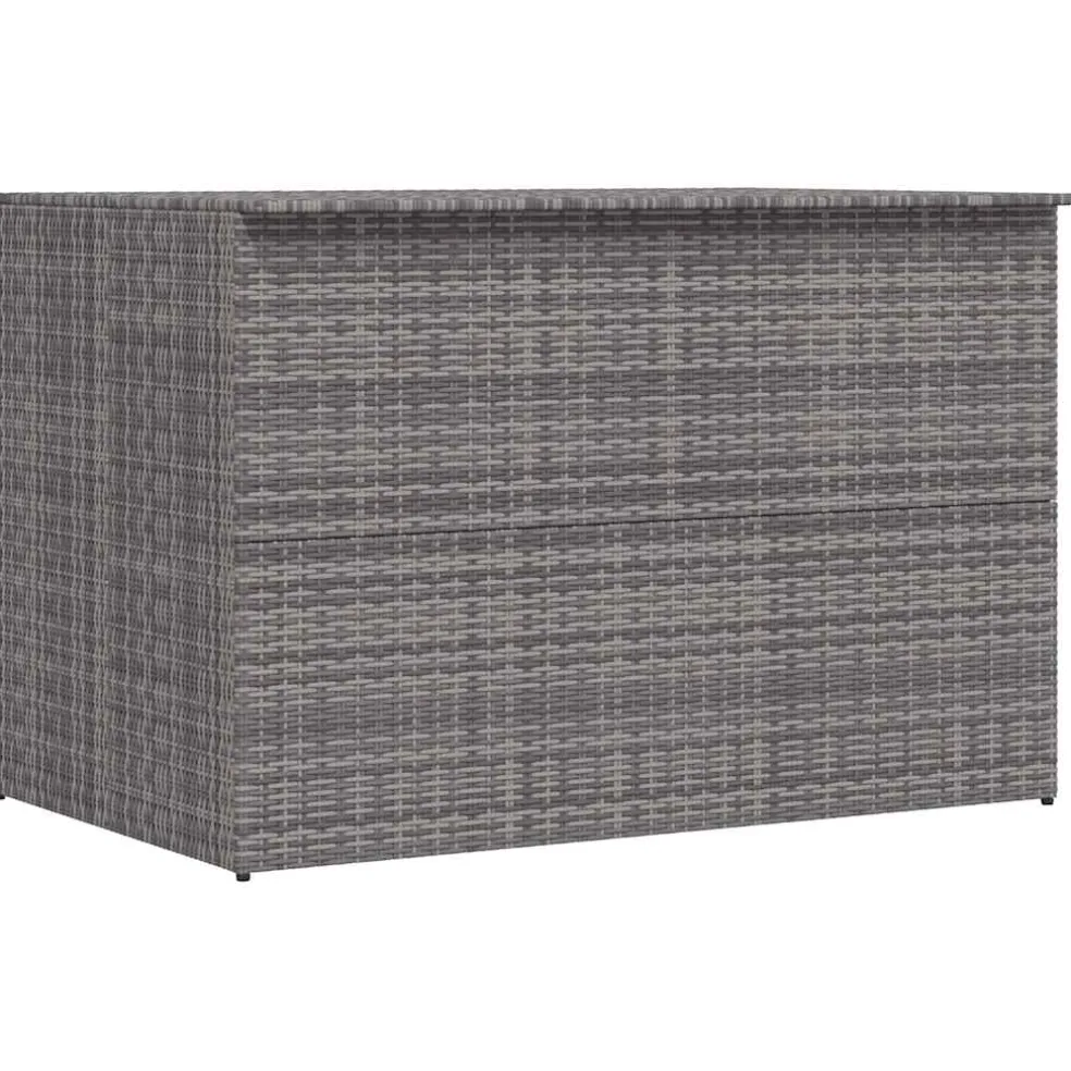 vidaXL Tuinbox 150x100x100 cm poly rattan grijs