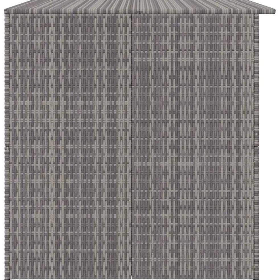vidaXL Tuinbox 150x100x100 cm poly rattan grijs