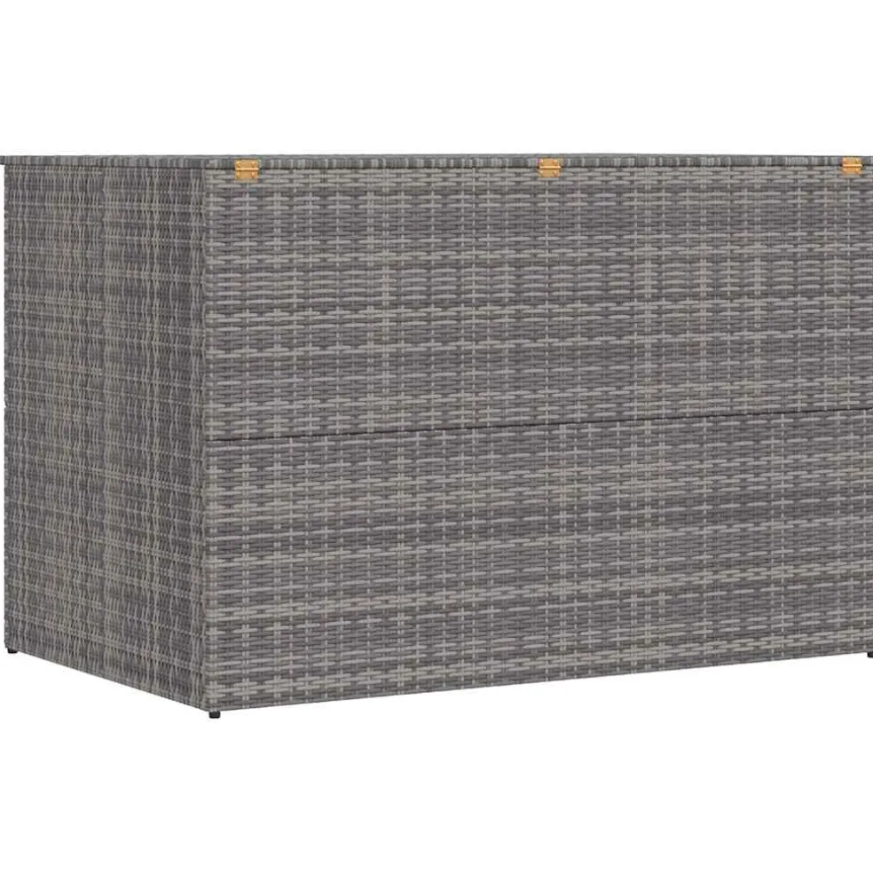 vidaXL Tuinbox 150x100x100 cm poly rattan grijs