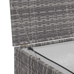 vidaXL Tuinbox 150x100x100 cm poly rattan grijs