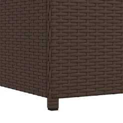 vidaXL Tuinbox 120x50x60 cm poly rattan bruin