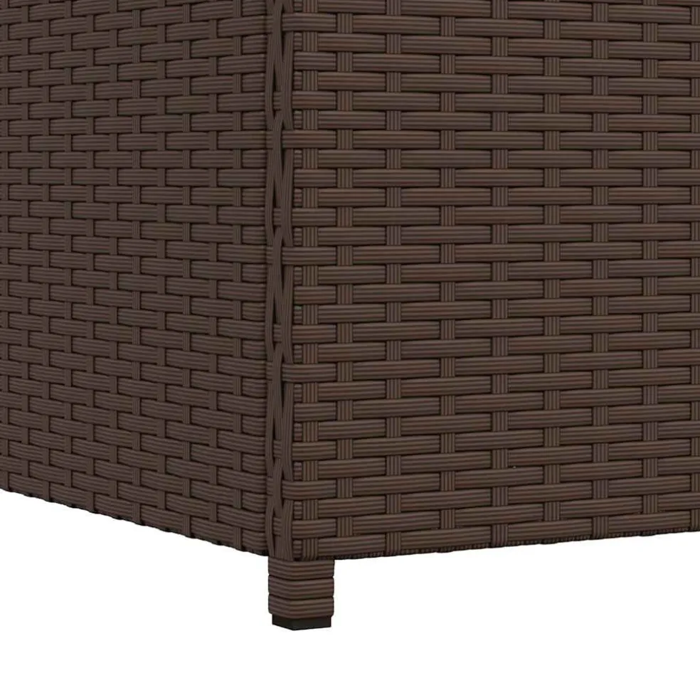 vidaXL Tuinbox 120x50x60 cm poly rattan bruin