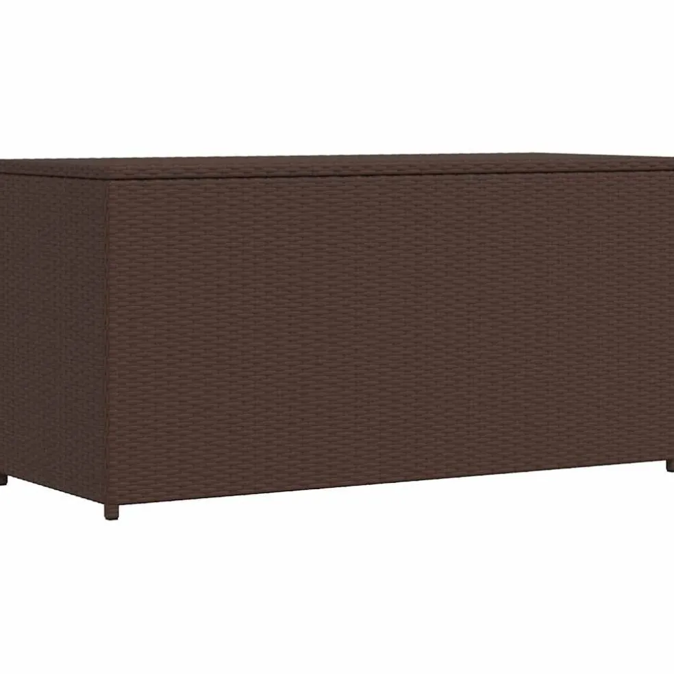 vidaXL Tuinbox 120x50x60 cm poly rattan bruin