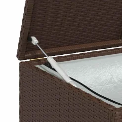 vidaXL Tuinbox 120x50x60 cm poly rattan bruin