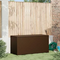 vidaXL Tuinbox 120x50x60 cm poly rattan bruin