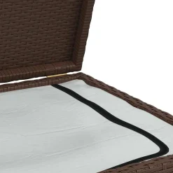 vidaXL Tuinbox 120x50x60 cm poly rattan bruin