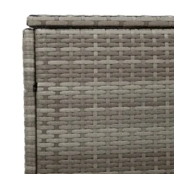 vidaXL Tuinbox 110x50x58 cm poly rattan grijs