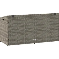 vidaXL Tuinbox 110x50x58 cm poly rattan grijs