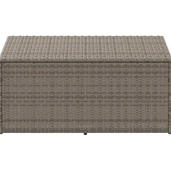vidaXL Tuinbox 110x50x58 cm poly rattan grijs
