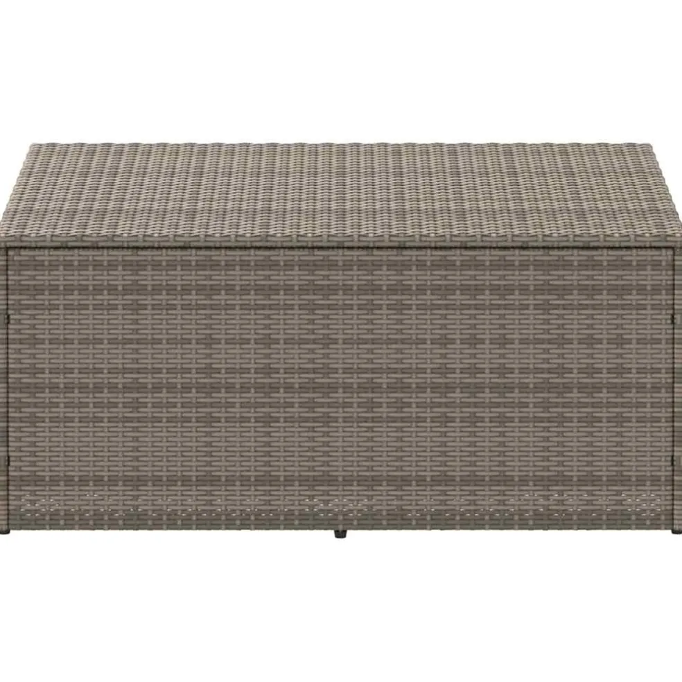 vidaXL Tuinbox 110x50x58 cm poly rattan grijs